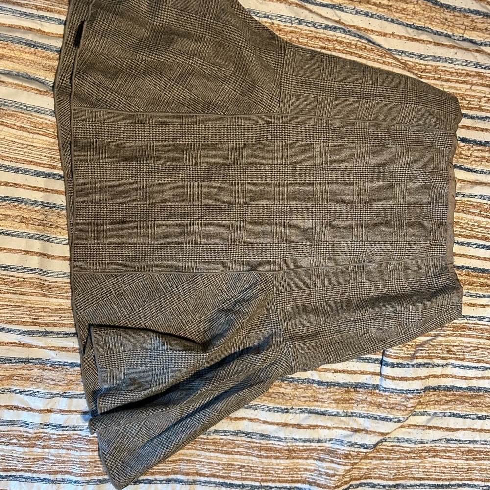 Gray Plaid Skirt